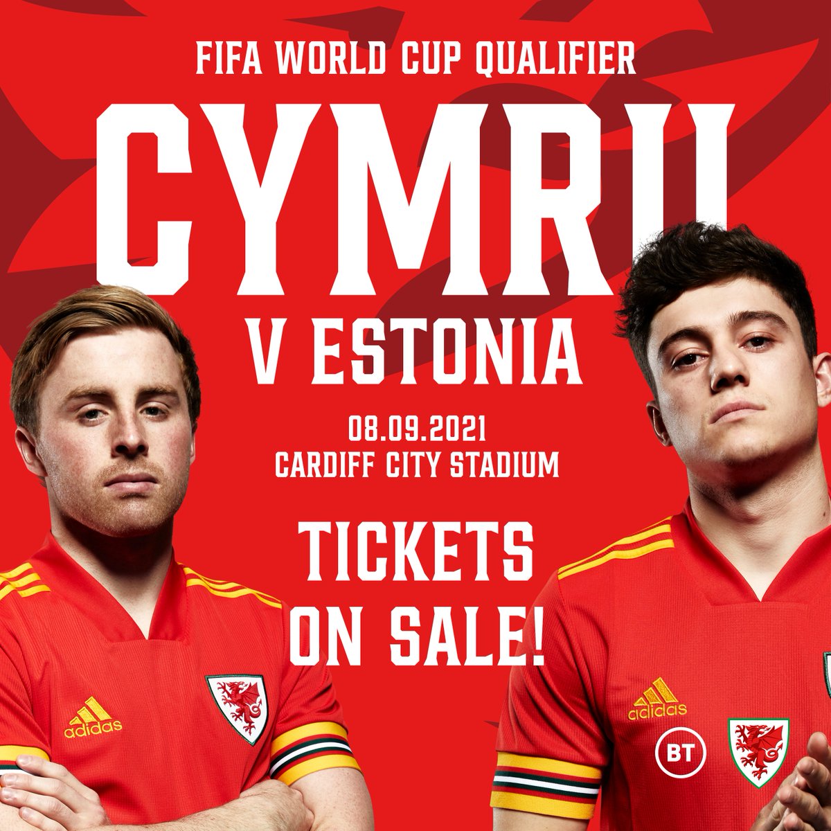 Wales 🏴 (@cymru) on Twitter photo Wythnos i fynd ‼️
Come support the boys at home in our <a href="/FIFAWorldCup/">FIFA World Cup</a> qualifier next week 🏴🇪🇪
🎟️faw.cymru/tickets
#TogetherStronger Wythnos i fynd ‼️
Come support the boys at home in our <a href="/FIFAWorldCup/">FIFA World Cup</a> qualifier next week 🏴🇪🇪
🎟️faw.cymru/tickets
#TogetherStronger