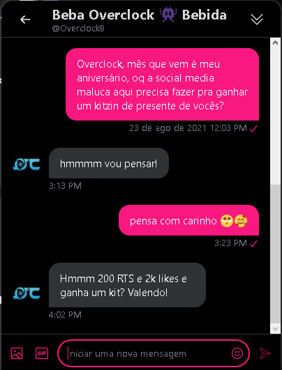 Desafio aceito! Será q o kitzinho vem?

200rt e 2kfav🤔 me dêem esse presente de aniversário ai seus lindos 💛