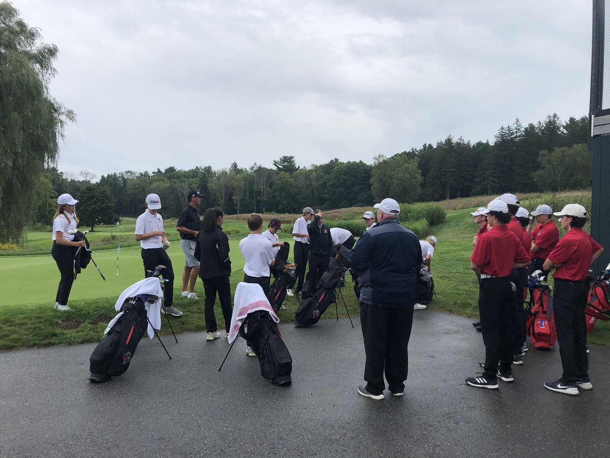 NA_Athletics's tweet photo. Coach Antonelli and the NA Golf team kickoff the Varsity sports season today at North Andover Country Club v. Tewksbury. https://t.co/ea7HrSnPbF