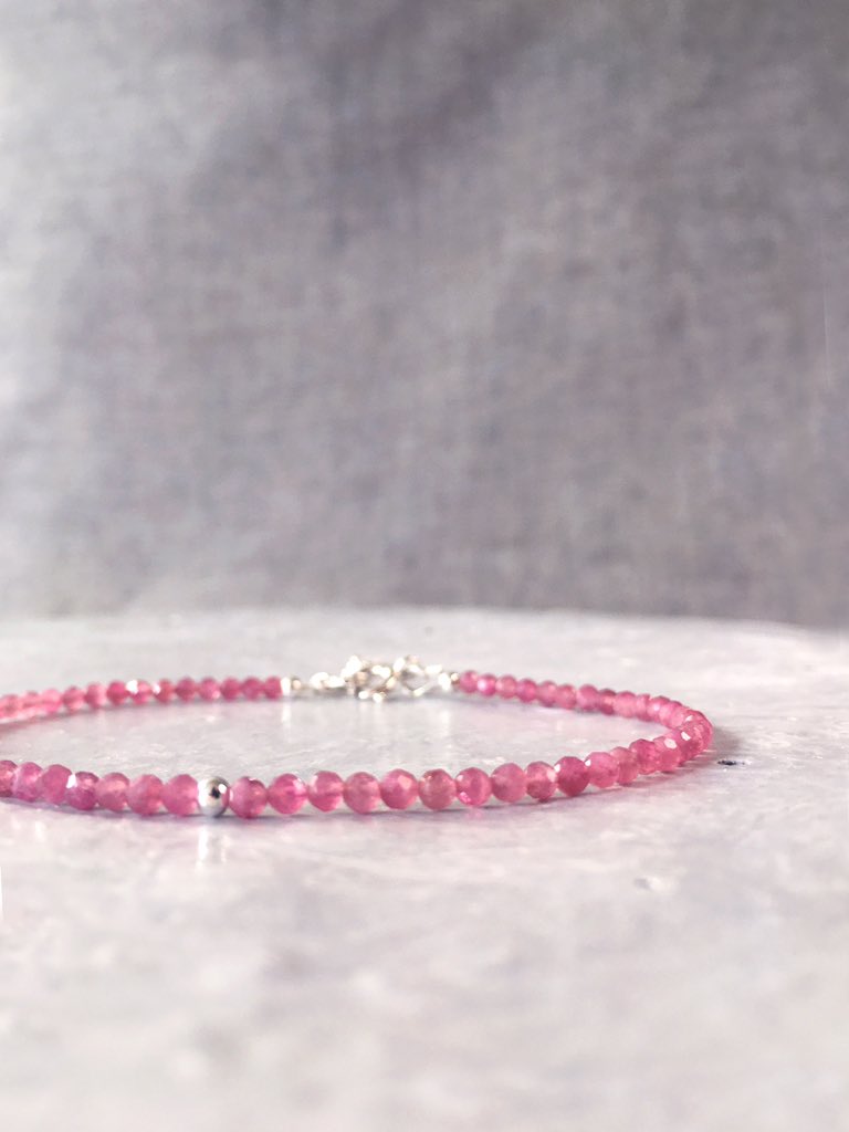 creamlattee's tweet photo. ✂️10% off✂️Favourited shop❤️PINO10❤️ 🌸 Pink Tourmaline Bracelet Silver, String #Diamond #Tourmaline Choker #Crystal Bracelet, Stacking Bracelet #crystal #pink #silver         https://t.co/8Xdy8Ixc12 https://t.co/Lbie57l9j8