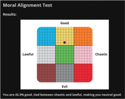 Evy_Chro's tweet image. Heres my results :3

anyone else think this is the perfect alignment for a good/evil ship?