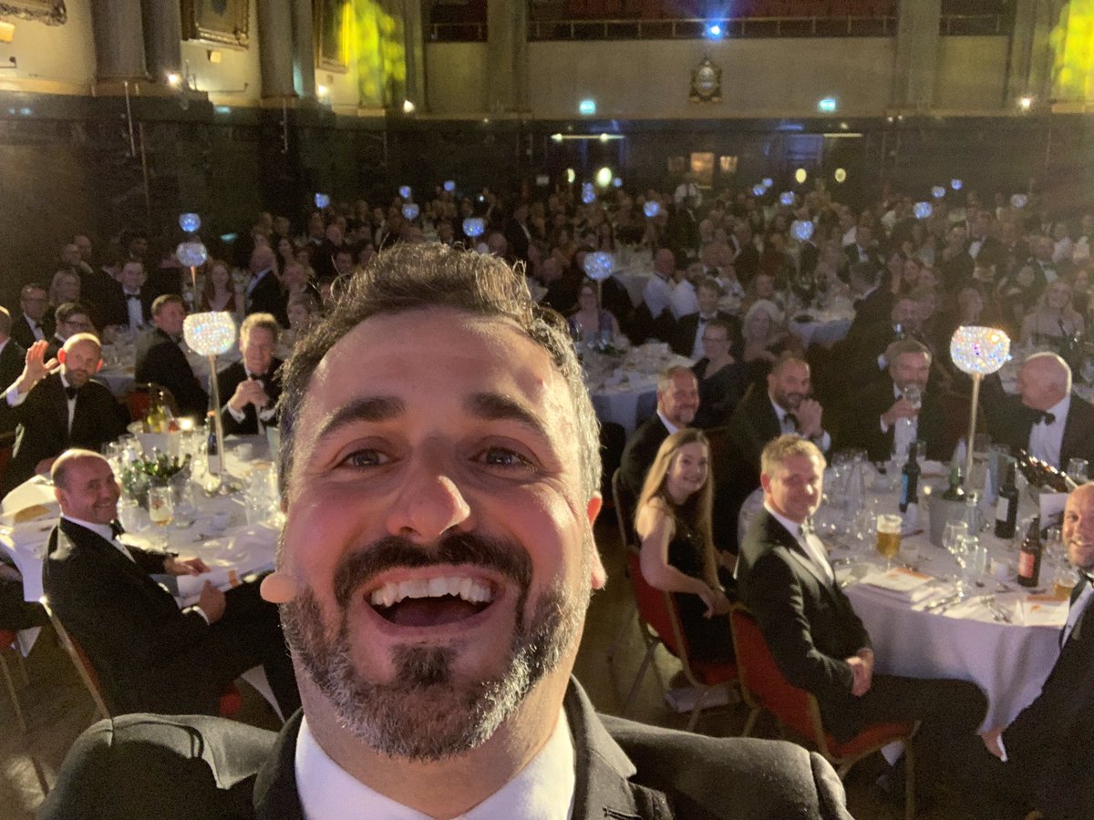 Good evening Sheffield, it’s been a couple of years away, but it’s back, and everyone’s remembered how to dress up smart again! X #SCRProp