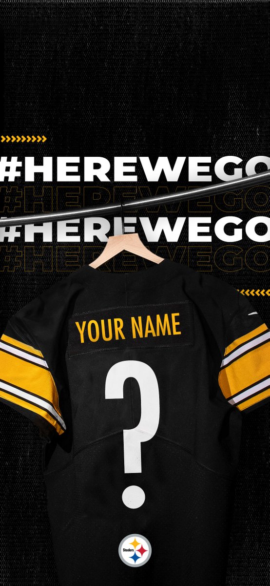 steelers's tweet photo. We’re making custom wallpapers for #SteelersNation today 💪

RT + reply with your name &amp; number preference for a chance to get one

#WallpaperWednesday https://t.co/eGI8IjNWE4