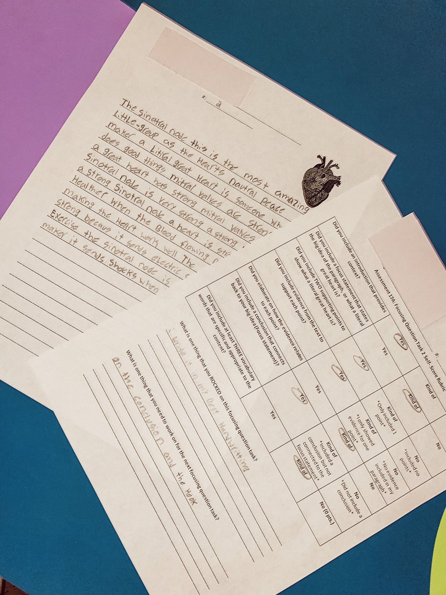 Today we wrapped up our second focusing question task by writing about a literal heart. Once we had finished our final draft, we reflected on our writing and set goals for the next task. #guildstrong #sumnerachieves