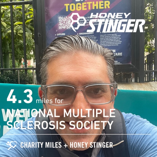 bccdny's tweet photo. 4.3 @CharityMiles 4 @mssociety TY @HoneyStinger! #SweetenTheBurn #HiveFive #MS #FinishMS #WalkMS #DespiteMS #KickMS #ChronicIllness #spoonie https://t.co/bWPoYk5uOO
