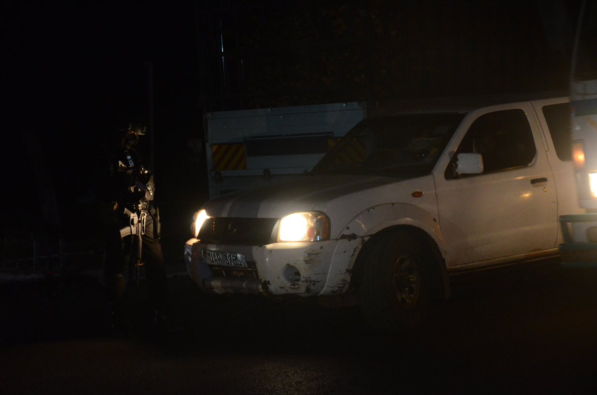 PoliceUg's tweet photo. Security officers on night patrol in Greater Masaka Region. https://t.co/FWDjrdz2hj