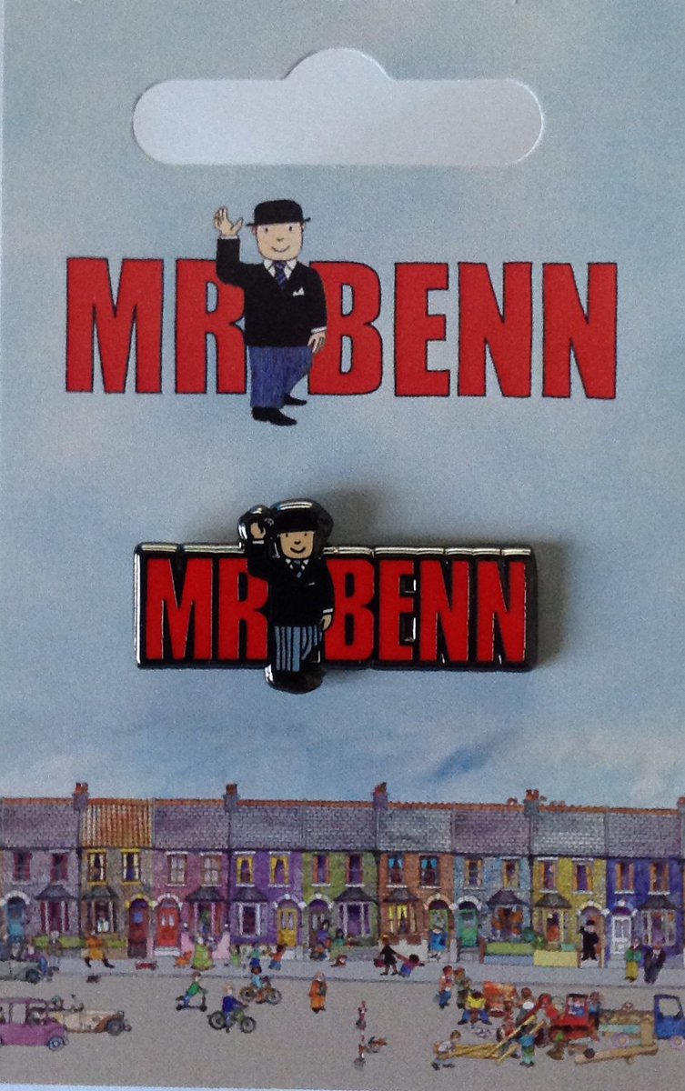 Look at this Fabulous new Mr Benn badge. I have one of these to give away. All you have to do is RT this tweet. A winner will be chosen in one week.