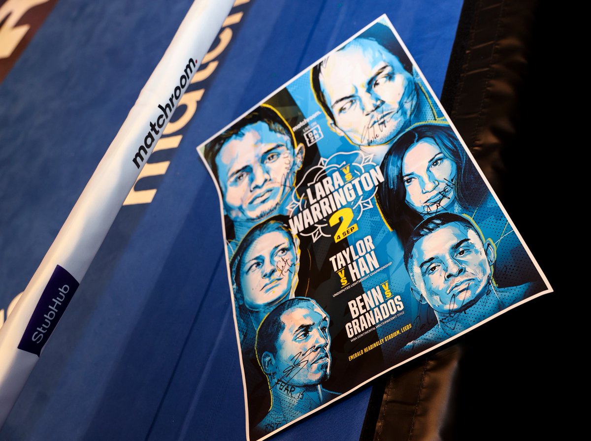 MatchroomBoxing's tweet image. 🚨 WIN 🚨

We're giving away this signed #LaraWarrington2 #TaylorHan &amp;amp; #BennGranados poster 📜

🔁 RT to enter! 🔁

Winner picked at random Friday at 6pm 👊