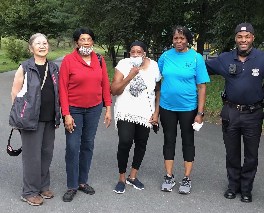 BCEengagement's tweet photo. Might be raining ☔️ today but last night #BCE & @bostonpolice #districtB2 joined our friends @AgeStrongBos for our weekly #SilverStrut @BostonParksDept Franklin Park! #strutyourstuff #commUNITY #inthistogether #policepartnerships https://t.co/4xIaQCeyqF
