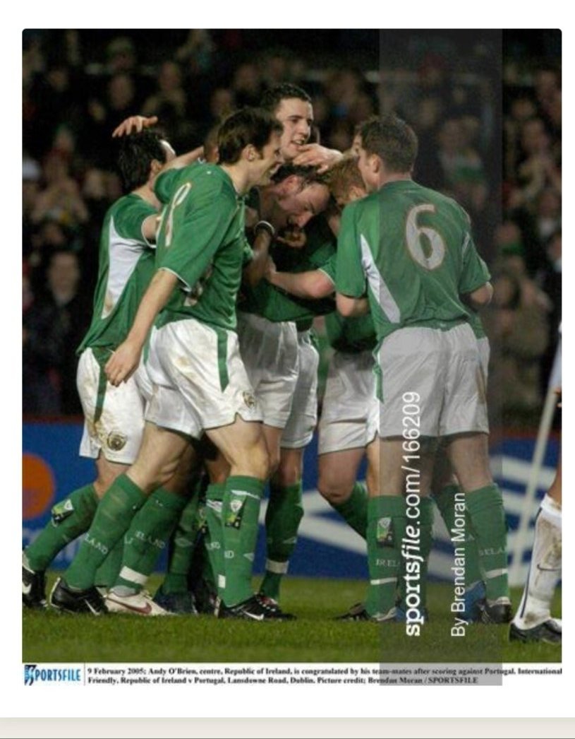 This reminds me of my first time going to an Ireland match. Coincidentally, A 1-0 win vs. Portugal in 2005. Coincidentally again, with the only goal coming from our centre-back, @OB_40