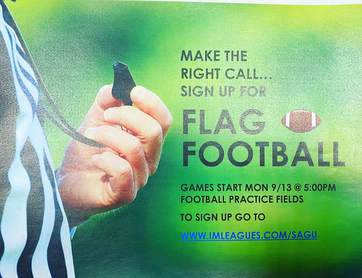 SAGURecLife's tweet photo. It’s that time y’all! Let’s play football! 🏈❤️💯 https://t.co/EaWwDP2ZXg