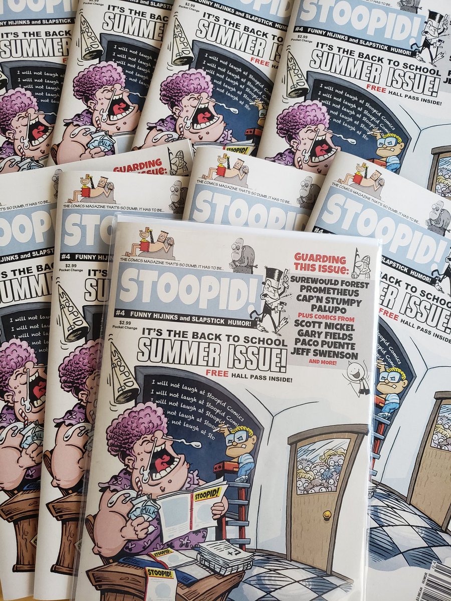 Did you get the newest issue of STOOPID!

            ???

The back to School Summer issue is out now
 stoopidcomicsmagazine.com