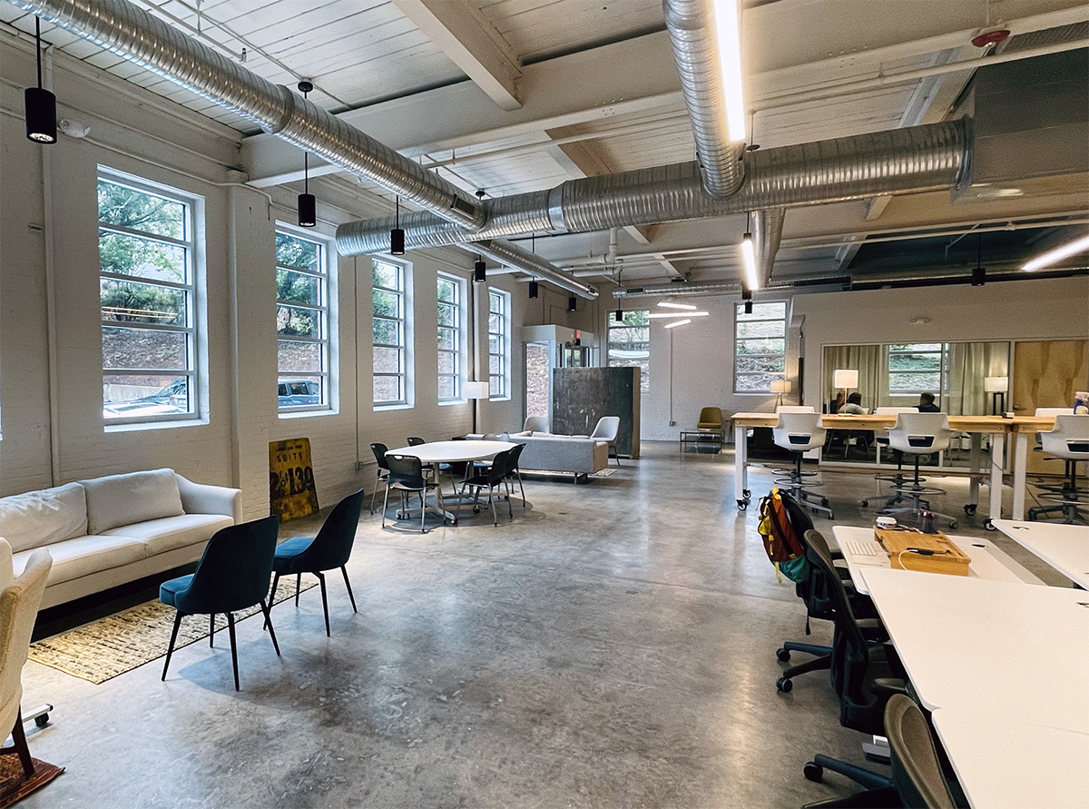 radiumarch's tweet photo. We love to give new life to old buildings. Our team had a blast renovating this 1940s warehouse into the new offices for @Earnnest, the largest digital earnest money service in the U.S. here in Greenville SC. Check out these preliminary project photos. #yeahthatgreenville https://t.co/h2v7znOxmK