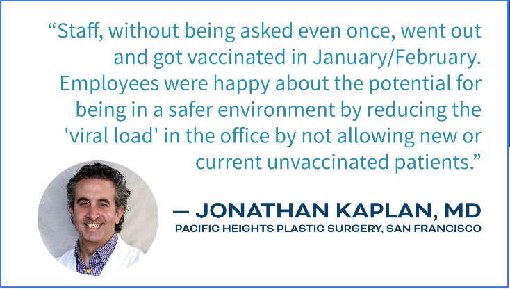 Jonathan Kaplan, MD (@realdrbae) on Twitter photo We started requiring our patients to be #vaccinated about a month ago. <a href="/ModAesthetics/">Modern Aesthetics</a> magazine highlight it here in this video. Start at the 3:45 mark ---> lnkd.in/grDmg3qz We started requiring our patients to be #vaccinated about a month ago. <a href="/ModAesthetics/">Modern Aesthetics</a> magazine highlight it here in this video. Start at the 3:45 mark ---> lnkd.in/grDmg3qz