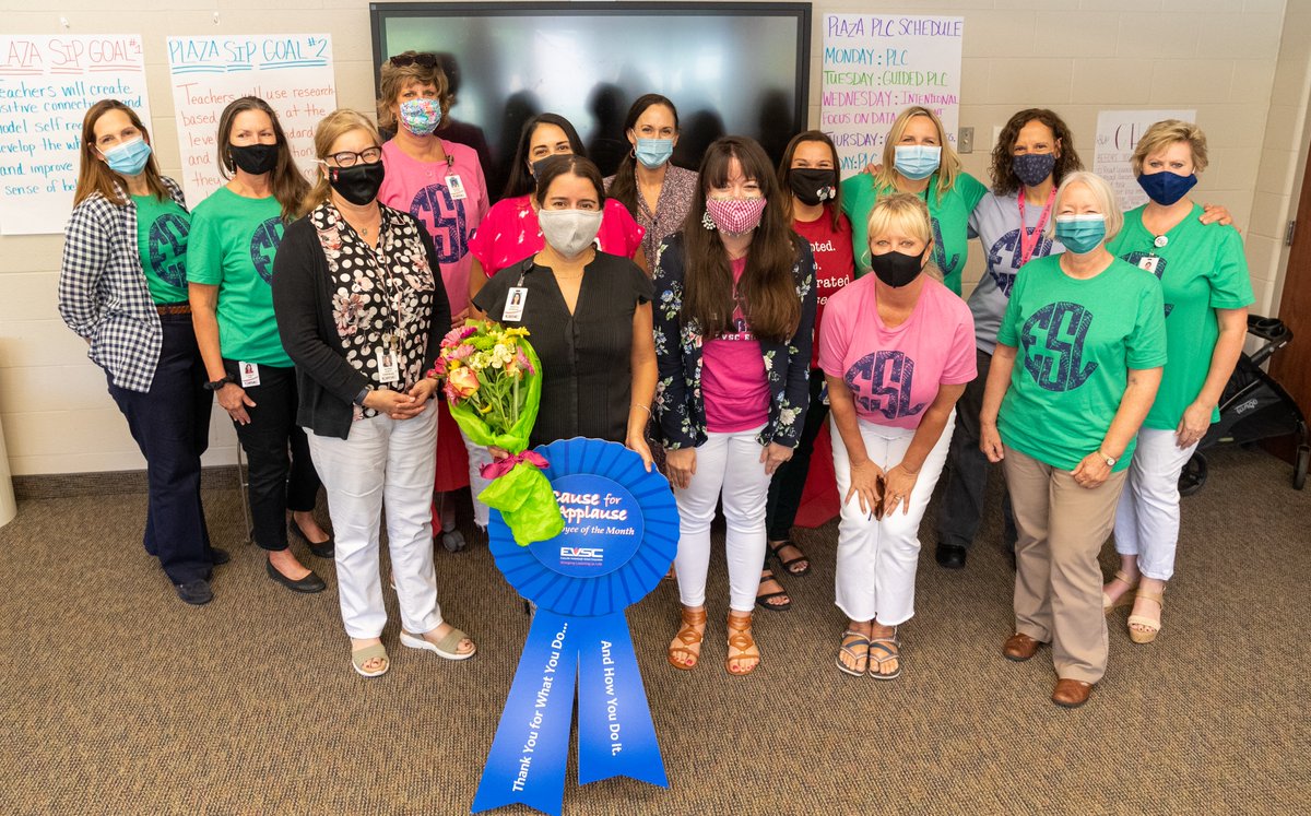 Congrats to our September Cause for Applause winner - Marietta Rodriguez! Marietta is the ESL (English as a second language) Family Engagement for EVSC. 

Thanks for everything you do, Marietta. We are so lucky to have you!

#EVSCProud