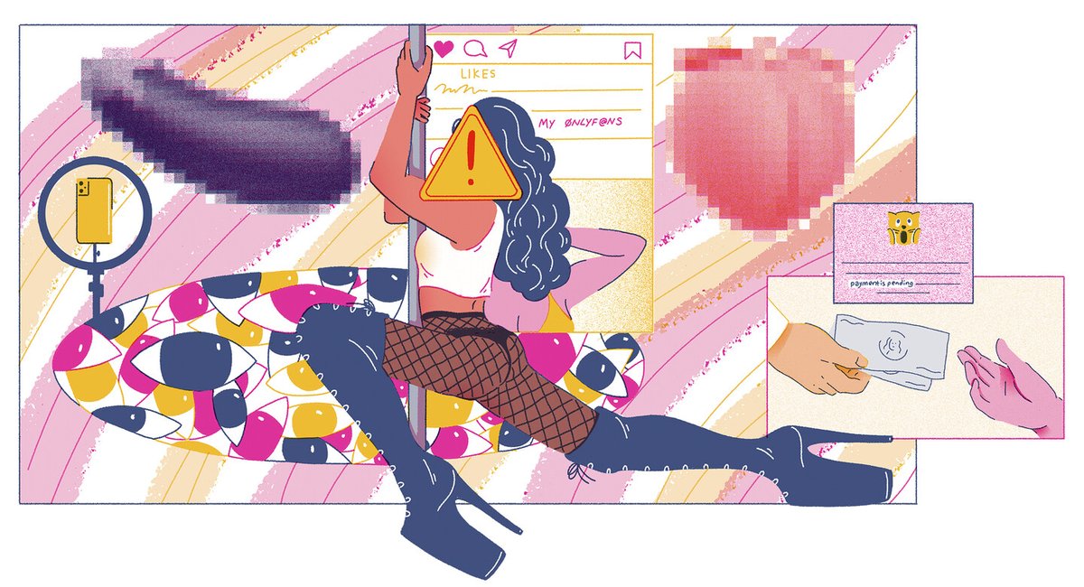 BitchMedia's tweet image. The Weekly Reader rounds up the stories you missed that you didn't want to—like “Terms of Service: Inside Social Media’s War on Sex Workers” by @SultanReina

Sign up at the end of this page to receive the #WeeklyReader free in your inbox: buff.ly/3yAQIPs

🎨: Xiao Mei