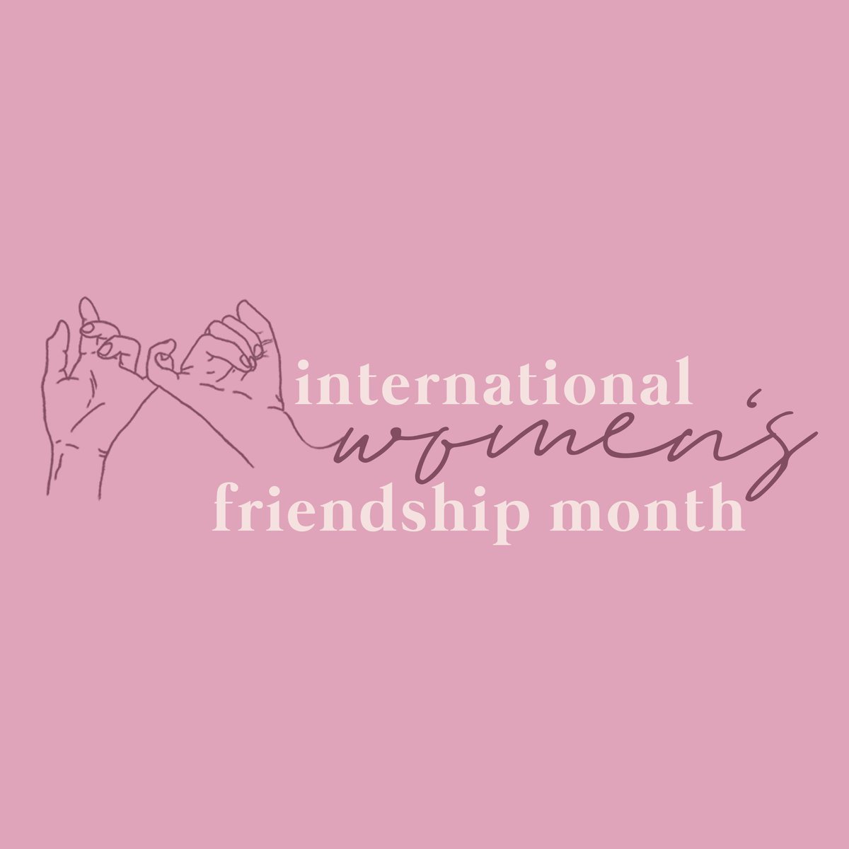 September is International Women’s Friendship Month! What exactly is IWFM? We’re glad you asked! IWFM is a month dedicated to celebrating the important women in your life. Send some love to your friends, and don’t forget to use #IWFM this month!