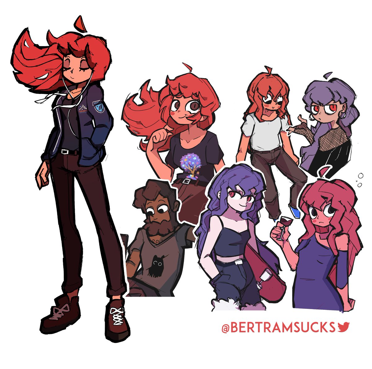 One day I'll practice drawing something other than #Celeste fanart
