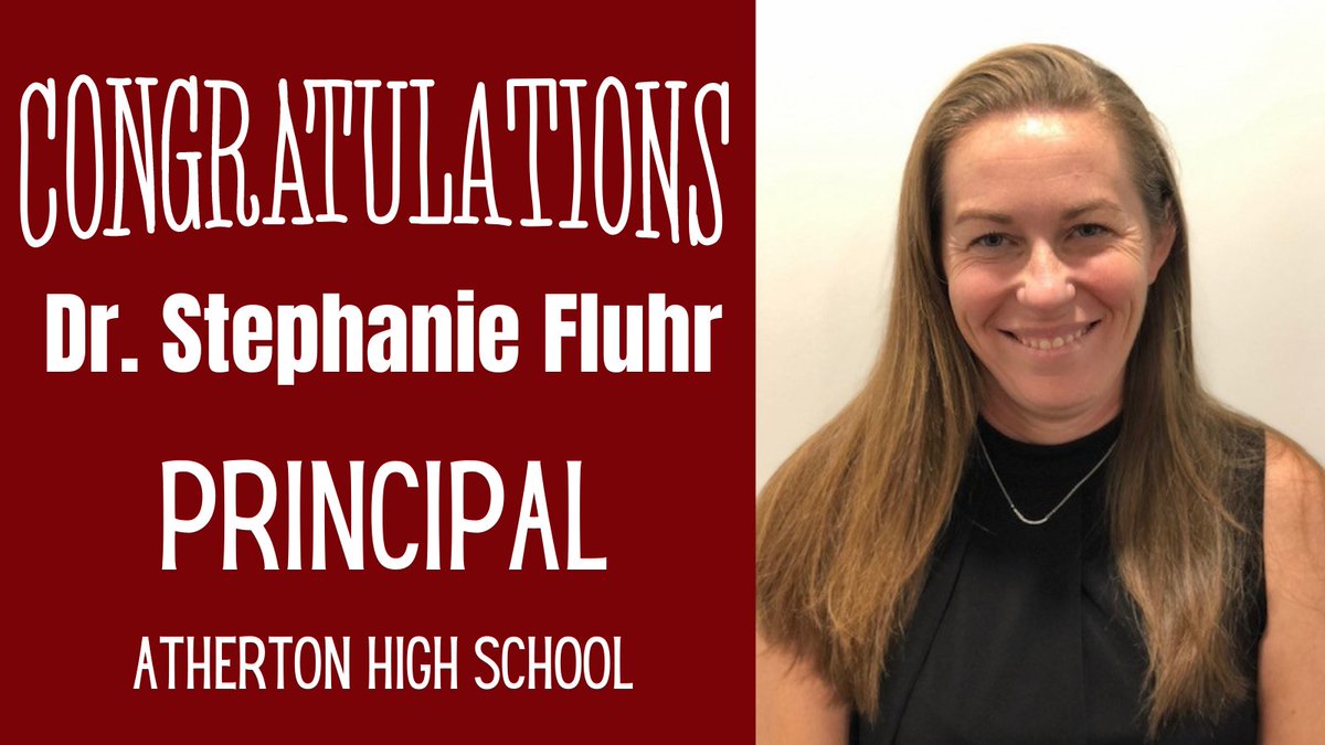 🎉 CONGRATULATIONS! Dr. Stephanie Fluhr Named New Principal at <a href="/atherton_high/">J.M. Atherton High School</a>

STORY ➡️ bit.ly/3DGPkOL

#WeAreJCPS