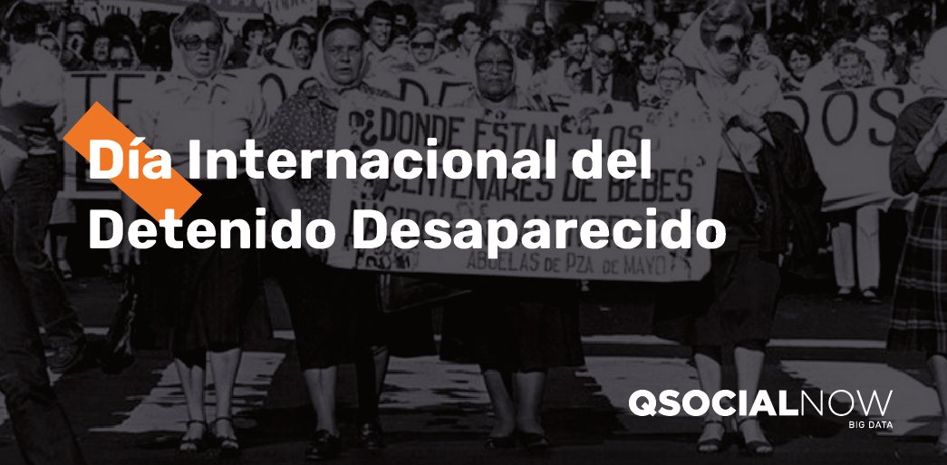 qsocial_ok's tweet photo. 👉El 30 de agosto se conmemoró el Día Internacional del Detenido Desaparecido. Por eso, desde #QSocialNow quisimos saber qué se dijo en el debate digital y para eso analizamos 32.400 conversaciones con #QSmart, nuestra herramienta de Escucha Social con Inteligencia Artificial. https://t.co/3c8pGmVHON