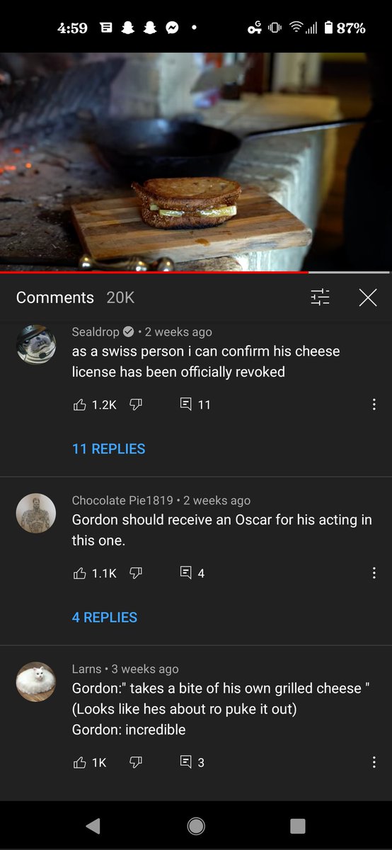 GhoulSecurity's tweet photo. Thinking about that time, @GordonRamsay posted a grilled cheese cooking tutorial on youtube. Something as simple as grilled cheese, where he managed to burn the bread, not melt the cheese in the middle, and he put kimchi in it. https://t.co/cfiFDfQJwr