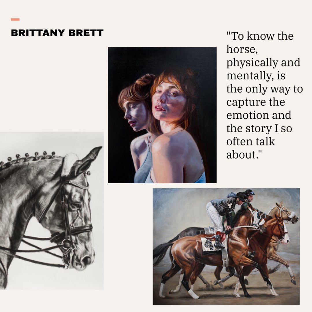 studio__hq's tweet photo. “Understanding the foundations of art is key...I had to master how to paint a piece of fabric before painting the folds of skin on a horse's neck. It's all about form, light, and color.”

Learn about Brittney and her work here  👇👇👇

https://t.co/VDEaxvnTiR https://t.co/jbU642rBbt