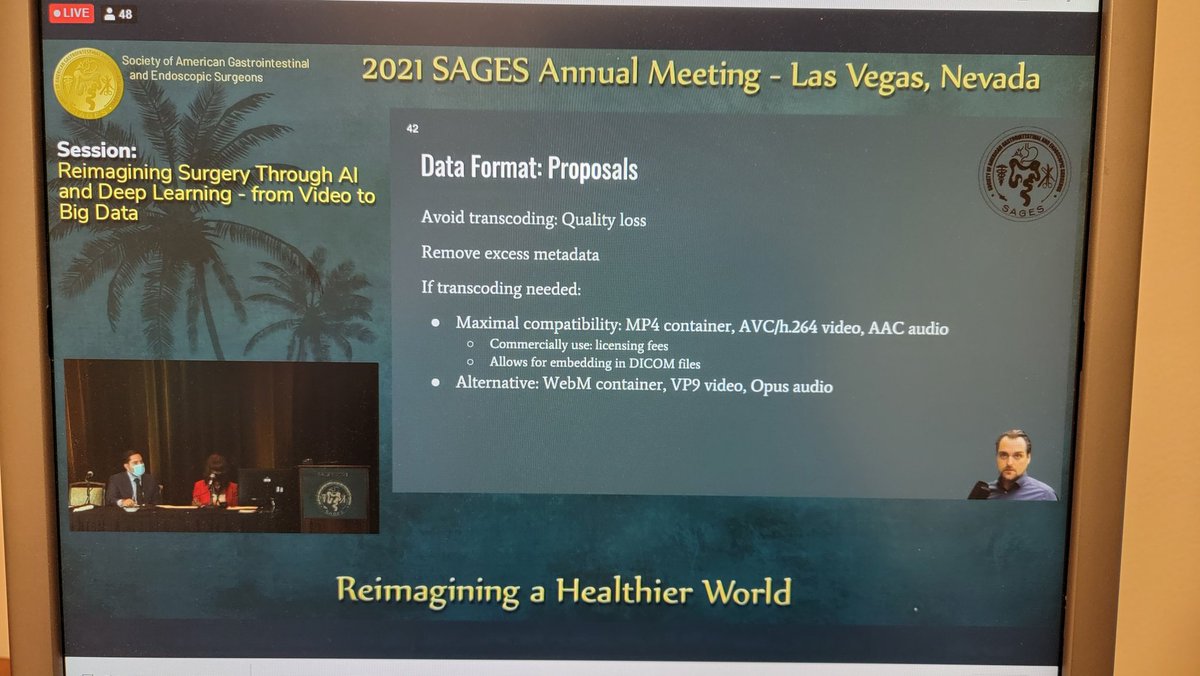 Dan Hashimoto, MD MS FACS (@laparoscopes) on Twitter photo On now in the #Sages2021 live stream - #AI session!
Thanks <a href="/SAGES_Updates/">SAGES is in Tampa in 2026!</a> <a href="/HPB_Surgeon/">Adnan Alseidi</a> <a href="/DanaTelem/">Dana Telem</a> for having #AI #surgicaldatascience on the program! On now in the #Sages2021 live stream - #AI session!
Thanks <a href="/SAGES_Updates/">SAGES is in Tampa in 2026!</a> <a href="/HPB_Surgeon/">Adnan Alseidi</a> <a href="/DanaTelem/">Dana Telem</a> for having #AI #surgicaldatascience on the program!