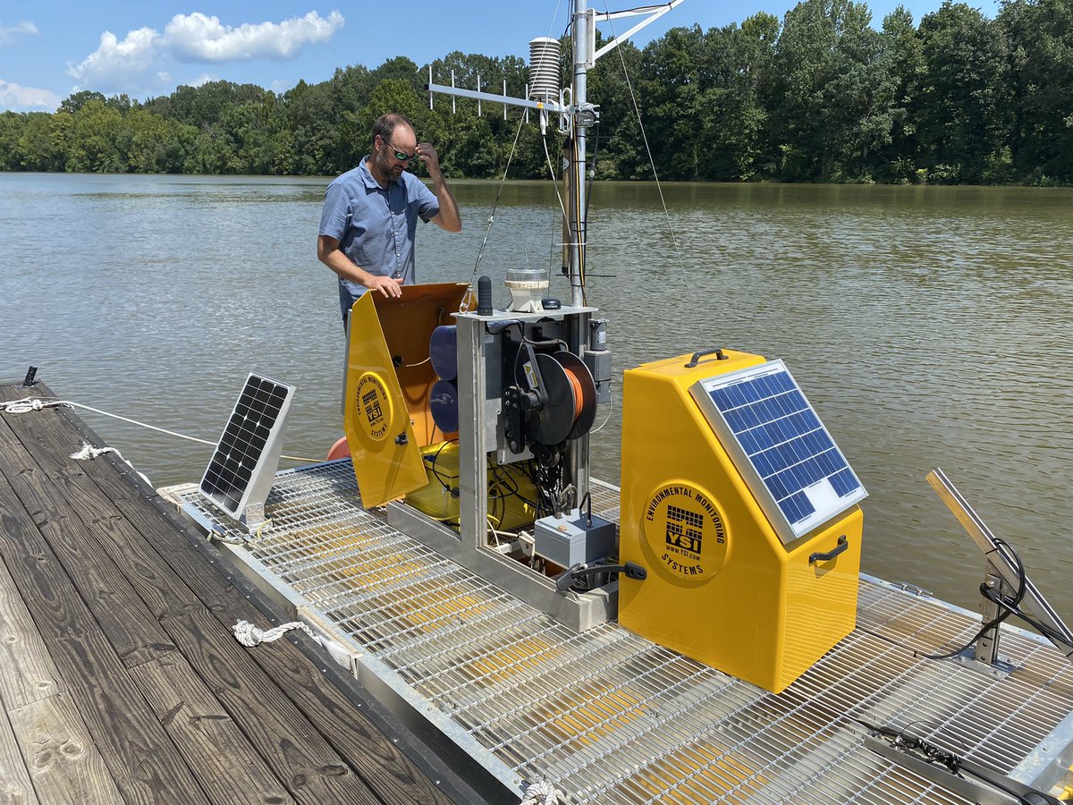 DrArialShogren's tweet photo. Wahoo! First official day of the #ConFines project. We will be looking at the patterns & drivers of particulate biogeochemistry in @NEON_sci rivers! Visited the BLWA site Alabama today ๐ #NSFfunded #shogrenlab https://t.co/dEVXVv3FvO