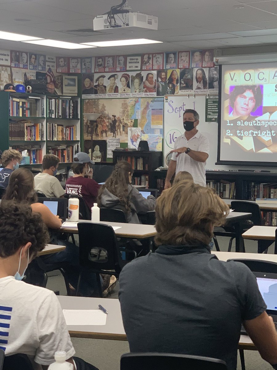 PHOTO OF THE DAY: Mr. Dell’Orto’s 4th period class reviews important vocabulary words.
Photo by: Katherine Wilson