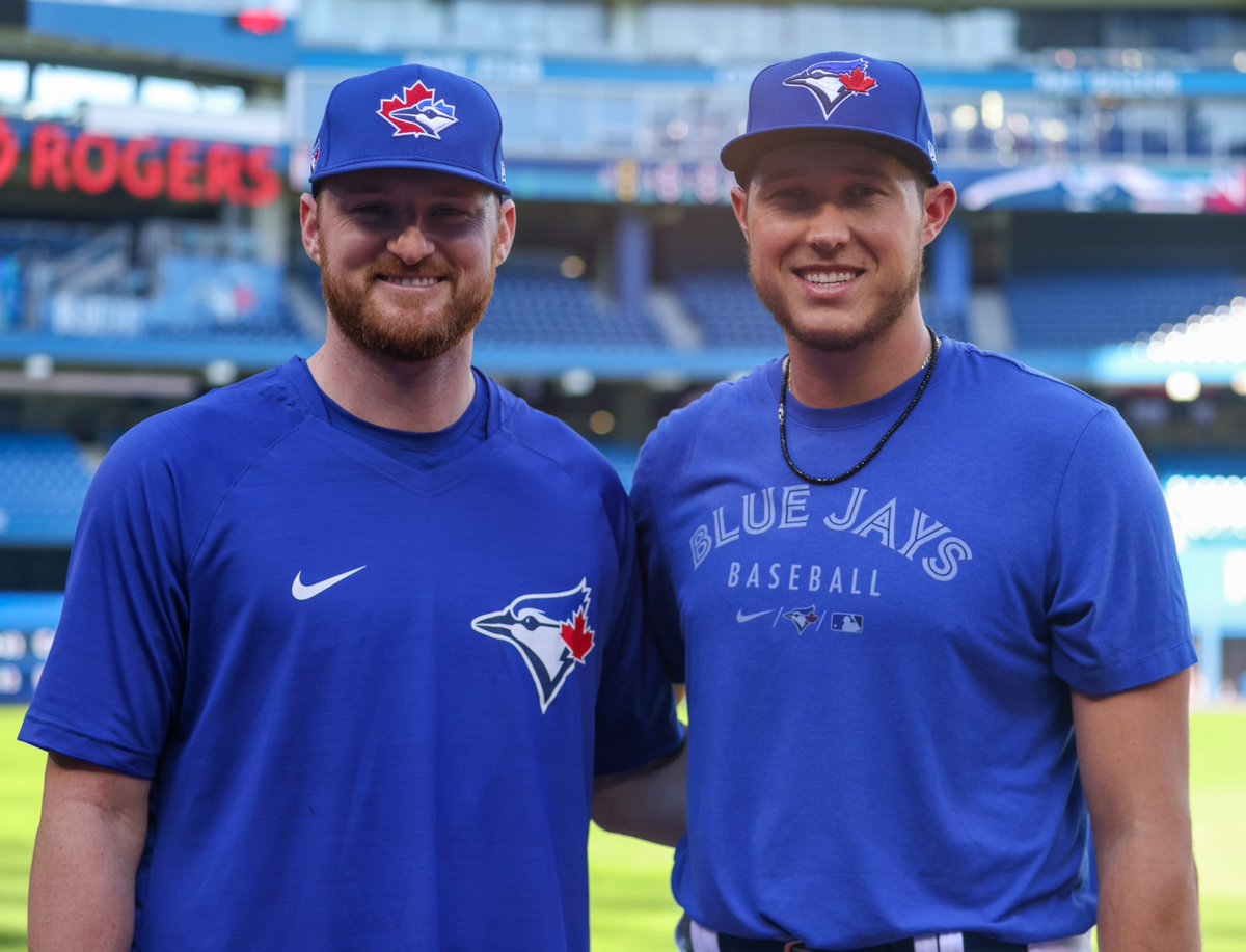 BlueJays's tweet photo. ROSTER MOVES: 

🔹 RHP Nate Pearson recalled from Triple-A and will be active tonight 

🔹 RHP Bryan Baker selected to Major League roster and will be active tonight https://t.co/ZkFRk6UfqH