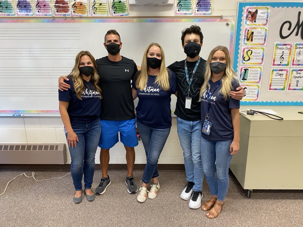 musicWHITdunn's tweet photo. The Whitman Special Squad was so happy having students in our rooms! Happy first day Whitman School #whitmanschool #whitmanfutureleaders @MrYueTeach @MsStumpfsStudio @WhittyLibrarian @mrclarkspe @HerrAndersonWT @TWPSuperVPA https://t.co/jeY51XP4Ae