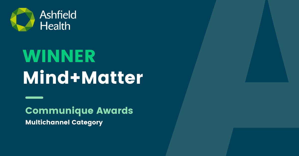 Congratulations @MindMatter_EMEA <a href="/mindmatter_us/">Mind+Matter US</a>. The agency was announced as the WINNER for the Communique awards in the Multichannel category. 
Great job team. #makeitmatter <a href="/AshfieldHealth/">Ashfield Health</a>