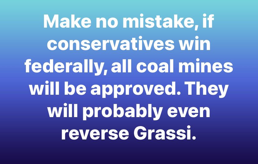 Alberta voters. For once, do the right thing & DON’T vote conservative. If you care about our parks, mountains, headwaters, wildlife corridors🏔🐻…#elxn2021 #elxn44 
#cdnpoli #abpoli #MountainsNotMines #waternotcoal #defendabparks #protecttheeasternslopes #NeverVoteConservative