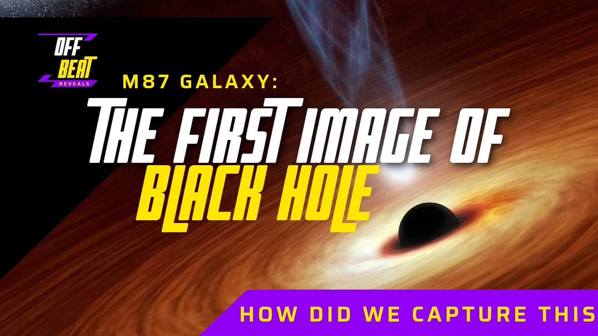 OffBeat_Offl's tweet photo. https://t.co/tmejJY1YTK
*The first image of Black Hole*.
The discovery revealed and the way of capturing it analysed.
#promo #space #galaxy #CUTechInvent
#BlackHole
Subscribe for more contents on tech, sports and much more ✨ https://t.co/W5NTsYkFG0