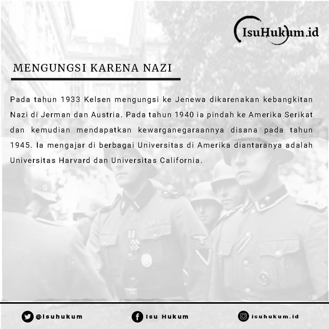 isuhukum's tweet photo. Udah pada tau belum biografi pencetus Pure Theory of Law?
.
Okee para #ngisu kali ini kami dari tim Isu Hukum mau memberikan informasi tentang biografi Hans Kelsen
.
Keep learning and doing UPS! Don't forget to sharing!
.
#filsafat #hanskelsen #filsuf #biografi https://t.co/P37ZNZ9XDg