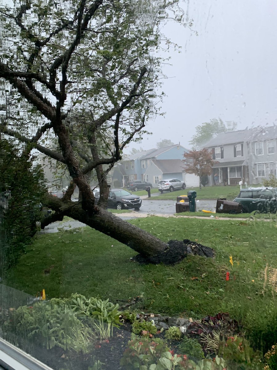 GeorgeSolis's tweet photo. HORSHAM DAMAGE: Preliminary reports from those I’ve been speaking with say damage to homes has been minimal but the storm left a wide spread trail of destruction.

Many are without power. Clean up bound to be extensive.

Images: @stephherb 

@6abc #PaWX #Ida https://t.co/rMxHTuKsVa