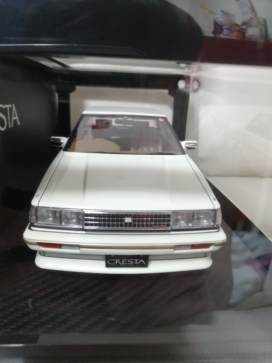 JapanSecretary's tweet photo. Ignition model x Tomytec T-IG1809 Toyota Cresta Super Lucent Twin Cam 24 Exceed (Per White) .
1/18 crotch high soker!
Faithful to the late model .
Powerful with a total length of 260 mm!
#Tomytec #TIG1809 #ToyotaCresta #SuperLucentTwinCam24 https://t.co/pvA2LpWqwX