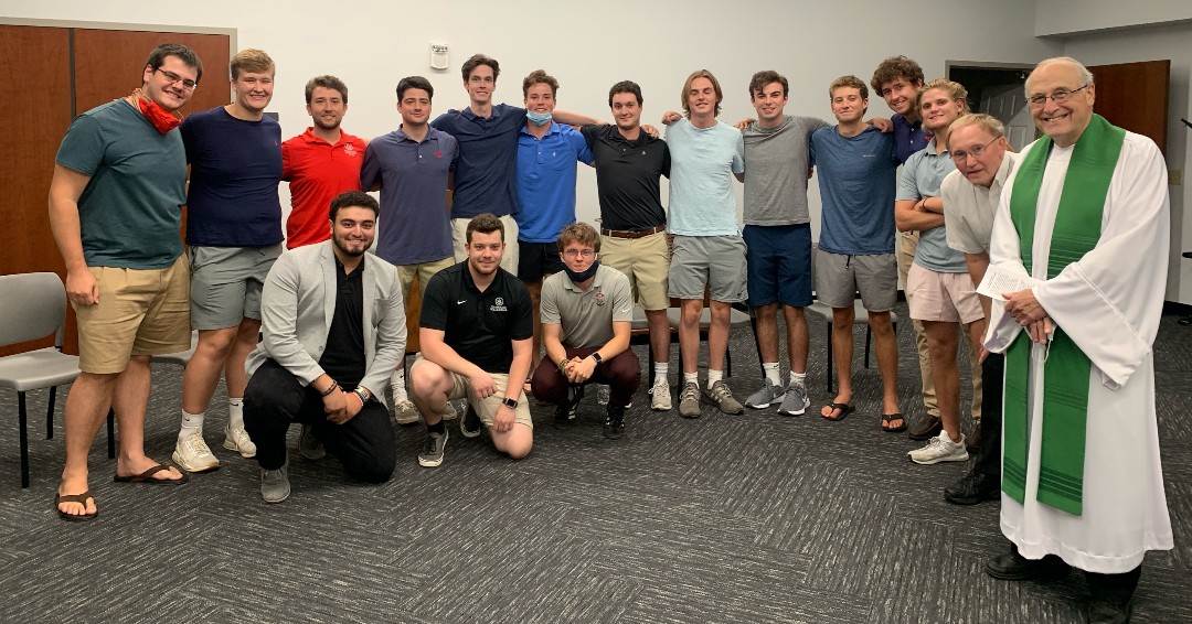 Our Chaminade Alumni at the University of Dayton held their own Memorial Mass for Fr. Ralph tonight. Now THAT'S an Esto Vir moment! #estovir #FoReveR