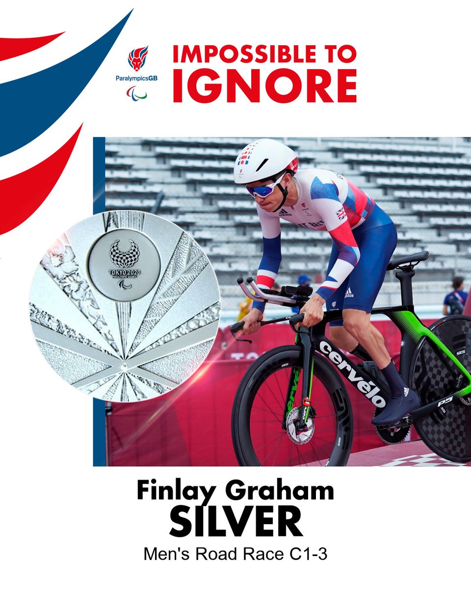 And a stunning SILVER for <a href="/FinGparacyclist/">Fin Graham MBE</a>🥈

It’s raining cats, dogs and medals at the Fuji International Speedway 🙌🙌

#ImpossibleToIgnore 
#Paralympics