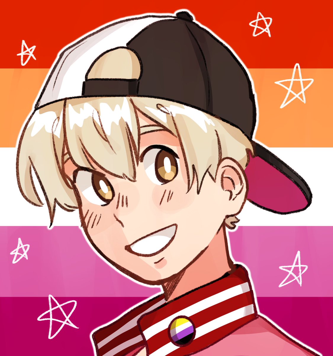 muffinmoonn's tweet image. #VisibleNonbinary when the binary is none