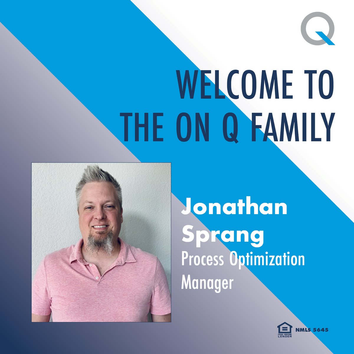 OnQHomeLoans's tweet photo. Join us in welcoming Jonathan Sprang as our #ProcessOptimizationManager!
As part of the Sales and Fulfillment team, he’ll help curate an exceptional customer and employee experience.
#Congratulations Jonathan, we’re excited to bring you aboard!
#OnQFinancial #NewHire #Team https://t.co/mUnYCT2i9q