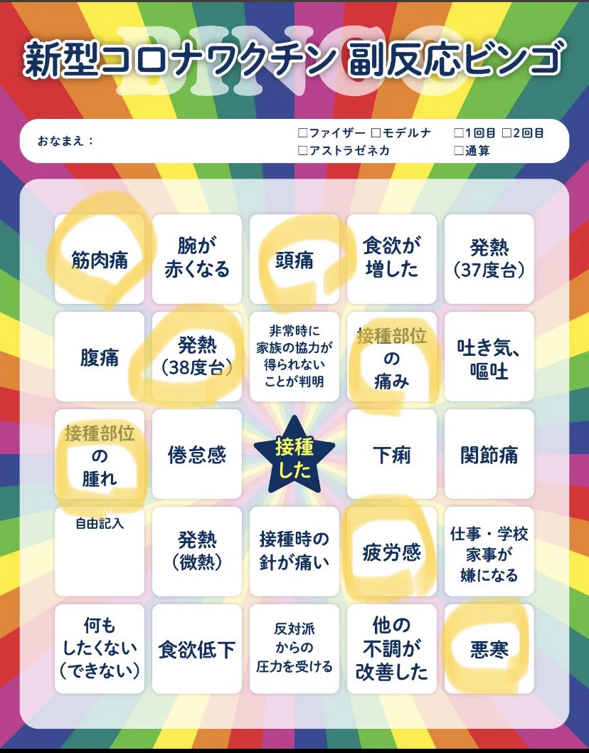 @sabao_0214 私、この前1回目を打ちました
目眩もありました 