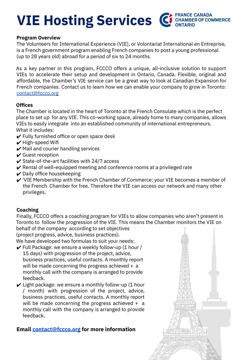 France Canada Chamber of Commerce Ontario tweet media