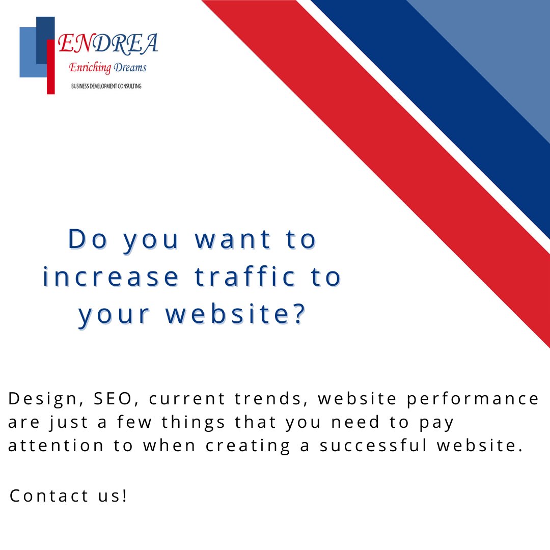 EndreaLLC's tweet photo. Design, SEO, current trends, website performance are just a few things that you need to pay attention to when creating a successful website.
😃 Do you want to increase traffic to your website? Contact us! https://t.co/JagxYuMNln https://t.co/HdVZbgsORK