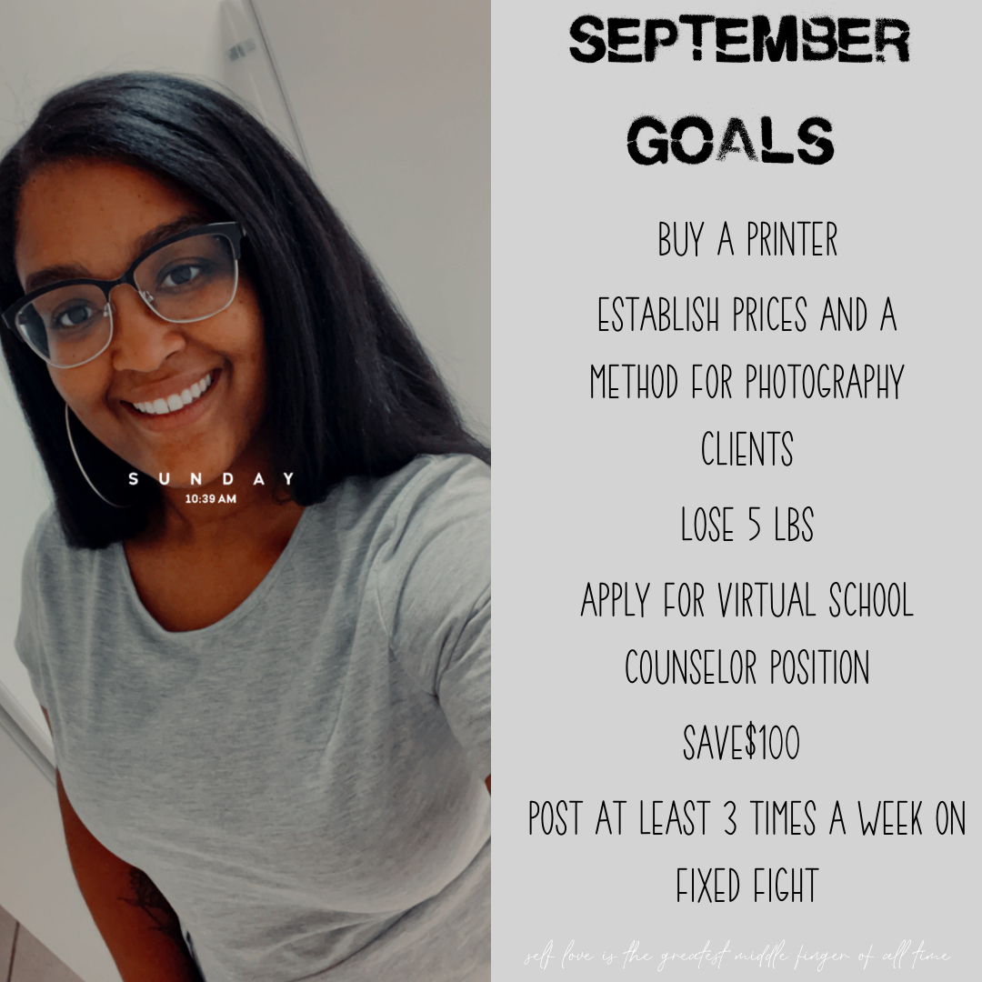 fixed_fight_'s tweet photo. 🍁It’s September!!🍁 

A new month and a new opportunity to crush our goals. Obviously, here are a few of my goals for this month. 

If you didn’t know, let me tell you. Being organized with goals, schedules, and tracking your mood can help a ton with managing your mental https://t.co/CGqFWa7Zkj