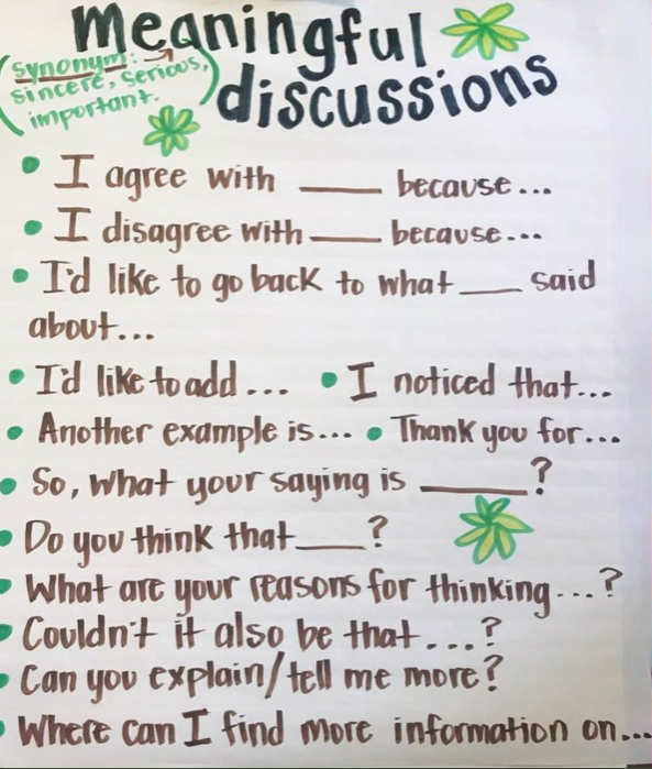 teacher2teacher's tweet photo. What are your favorite ways to spark meaningful discussions with your Ss? 

(Inspiration via T @frizzlehoney on IG)

#TeacherTwitter #edchat #EduGladiators https://t.co/cJ0LBptzmn