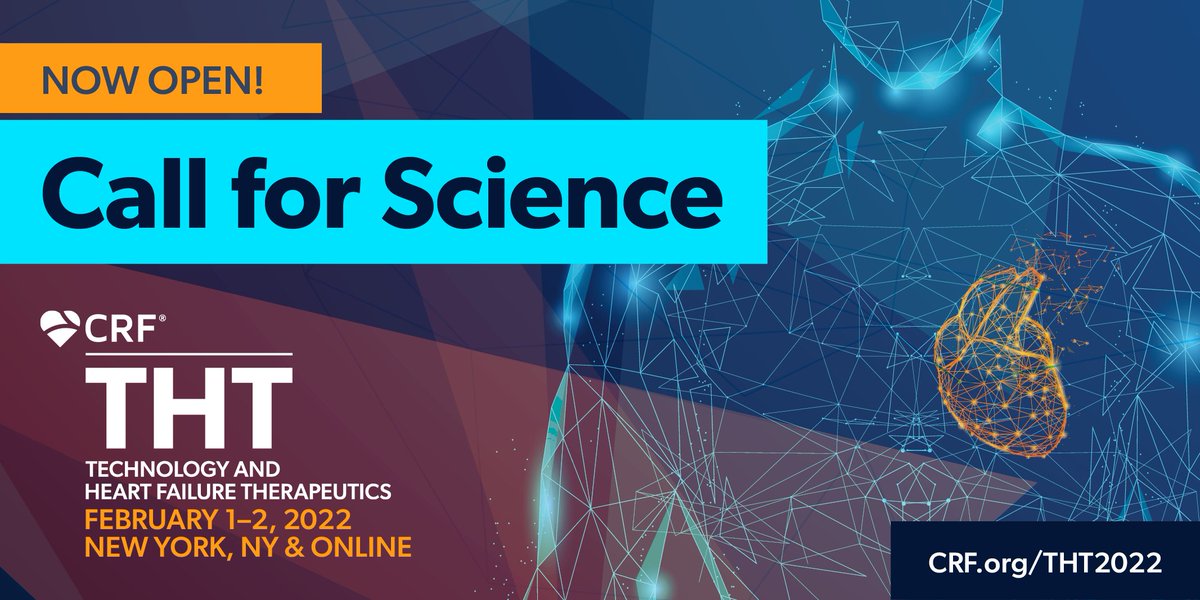 Cardiovascular Research Foundation (@crfheart) on Twitter photo Submit your original research, technology concepts, or fellow’s research. Don’t miss the opportunity to present your work at #THT2022! ow.ly/CaJJ50G2EJT <a href="/BurkhoffMd/">Dan Burkhoff MD PhD</a> <a href="/JerryEstepMD/">Jerry Estep</a> <a href="/SusanJosephMD/">Susan Joseph MD</a> <a href="/manreetkanwar/">Manreet Kanwar</a> <a href="/LindenfeldJoann/">Joann Lindenfeld</a> <a href="/gtsayer/">Gabriel Sayer</a> <a href="/WilsonTangMD/">W. H. Wilson Tang, MD</a> <a href="/NirUrielMD/">Nir Uriel, MD MSc</a> Submit your original research, technology concepts, or fellow’s research. Don’t miss the opportunity to present your work at #THT2022! ow.ly/CaJJ50G2EJT <a href="/BurkhoffMd/">Dan Burkhoff MD PhD</a> <a href="/JerryEstepMD/">Jerry Estep</a> <a href="/SusanJosephMD/">Susan Joseph MD</a> <a href="/manreetkanwar/">Manreet Kanwar</a> <a href="/LindenfeldJoann/">Joann Lindenfeld</a> <a href="/gtsayer/">Gabriel Sayer</a> <a href="/WilsonTangMD/">W. H. Wilson Tang, MD</a> <a href="/NirUrielMD/">Nir Uriel, MD MSc</a>