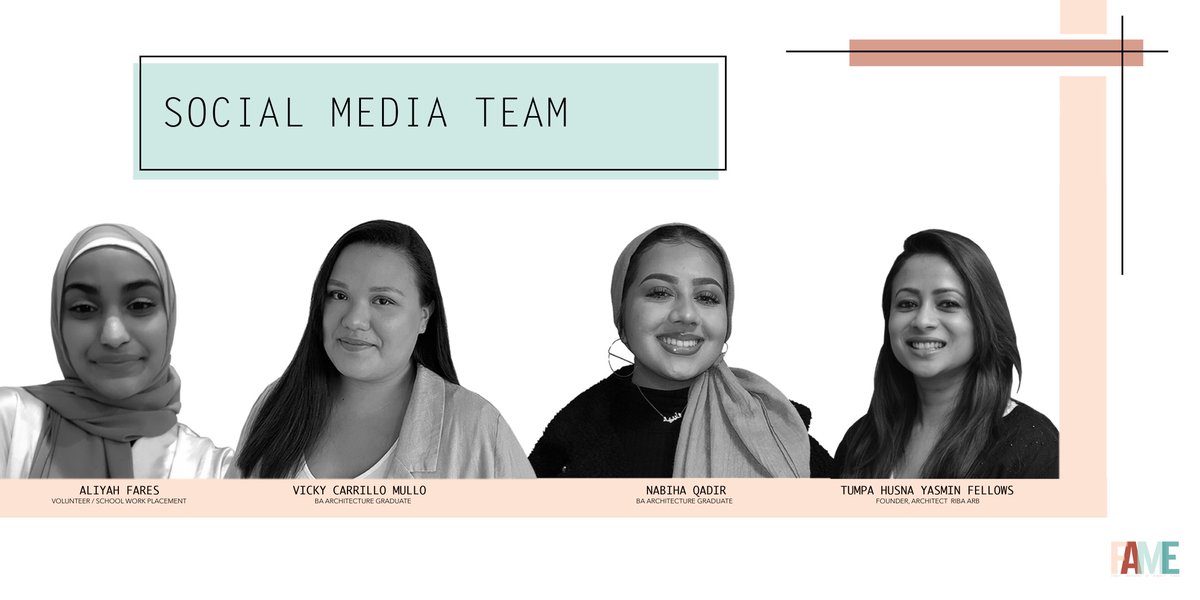 collective_fame's tweet photo. Meet the FAME collective's social media team. Join us & be part of the change!
Tell us about your experiences of the barriers in studying architecture, share the link to our survey with FAME students and graduates to share their stories: https://t.co/2gGL6y4DjB… #FAMEcollective https://t.co/akr4lCk2ej
