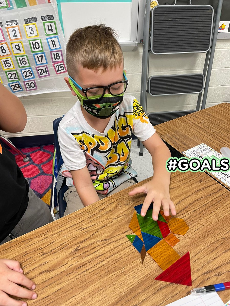 MrsAlcoces's tweet photo. Power Polygons time! Students explored various polygons and used our anchor chart as a tool to identify the name of each one based on its attributes. They also discovered composing other shapes! Great job, Mathematicians! #CSERoadrunners https://t.co/zvMz5JqoZ8