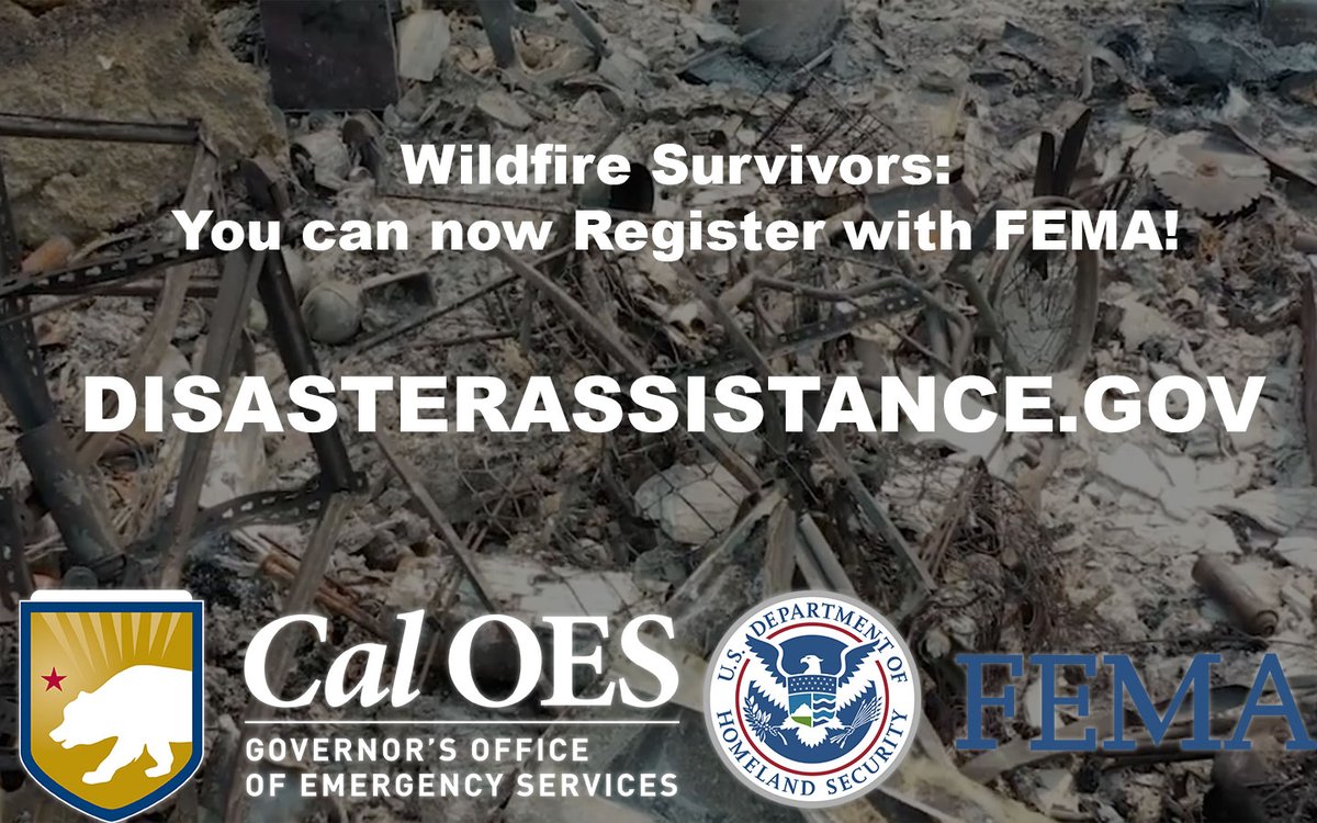 Cal_OES's tweet image. Registration is underway for @fema wildfire assistance for uninsured or underinsured individuals affected by the #DixieFire &amp;amp; #RiverFire in Lassen, Nevada, Placer &amp;amp; Plumas counties.

Click below to learn about:
- How to Register
- Next Steps
- Eligibility

news.caloes.ca.gov/federal-assist…